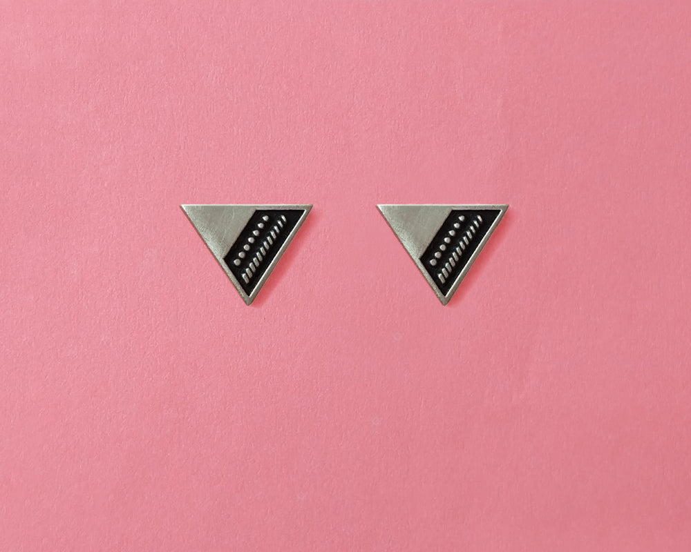 Karla Earrings  / Triangle Studs