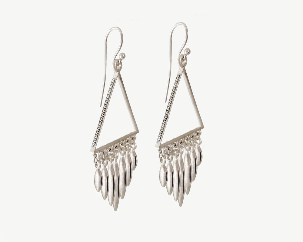 Luck-Abundance-Wheat Earrings / Barley Droplets