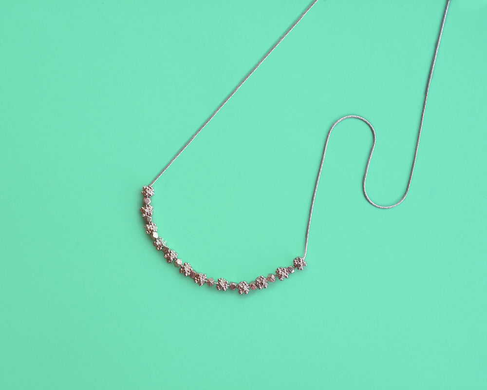 Toot and M’tamaneh Necklace / Silver Clusters and Octagons